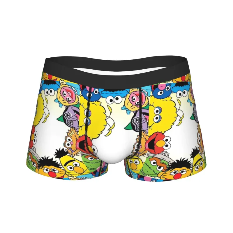 S-Sesames Streets Tango Elmo & Grover Unterwäsche Herren Shorts Slips Lustige Boxershorts Qualität Customs Oversize Höschen — image 18