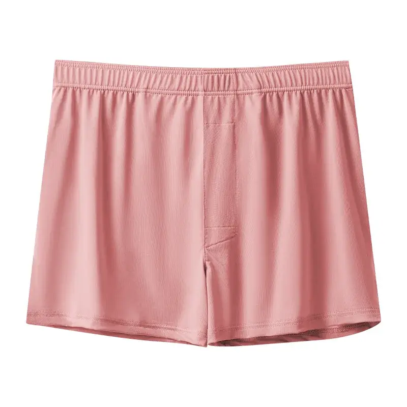 Men's Aro Panties Loose Ice Silk Home Underwear Summer Breathable Underpants U Convex Pouch Knickers Thin Stretch Trunks — image 1