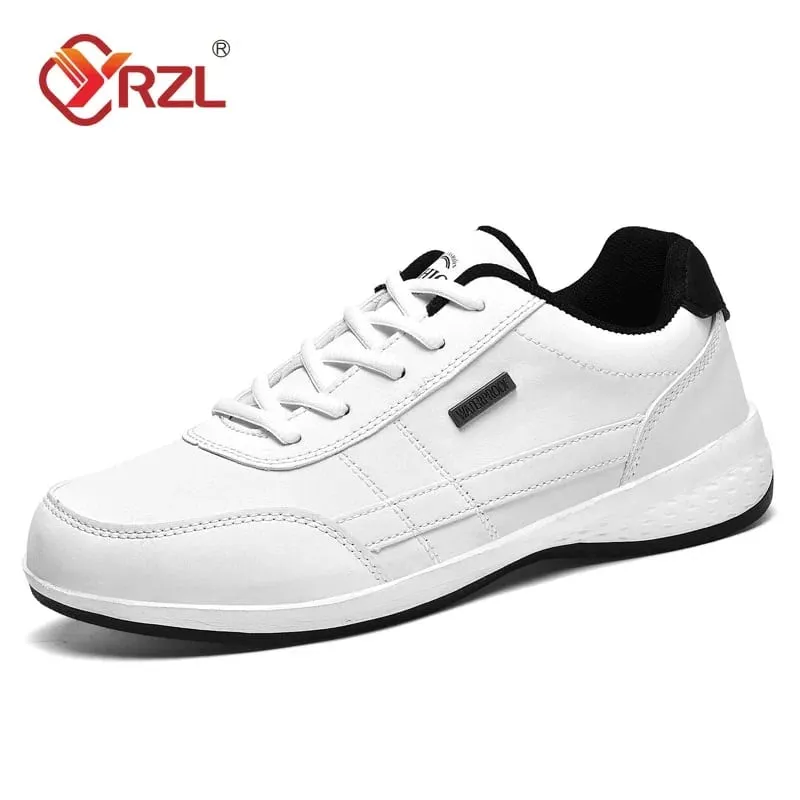 Men Shoes Spring Autumn Waterproof Walking Sneakers Leisure Male Leather Sports Shoes Non-Slip Footwear Tennis for Men — image 8