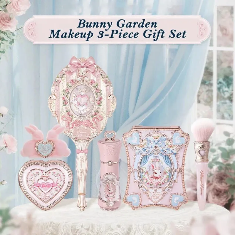 Flowers Knows Bunny Garden Collection Gift Set Makeup Eyeshadow Palette Velvet Matte Lip Stick Lip Cream Blush De Maquillaje — image 2
