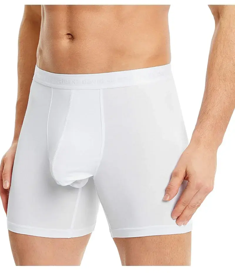David Archy 3 Pack ملابس داخلية للرجال سراويل داخلية أساسية MicroModal ناعمة قابلة للتنفس للرجال حقيبة مزدوجة ملاكمين سريع الجفاف رياضي لياقة بدنية