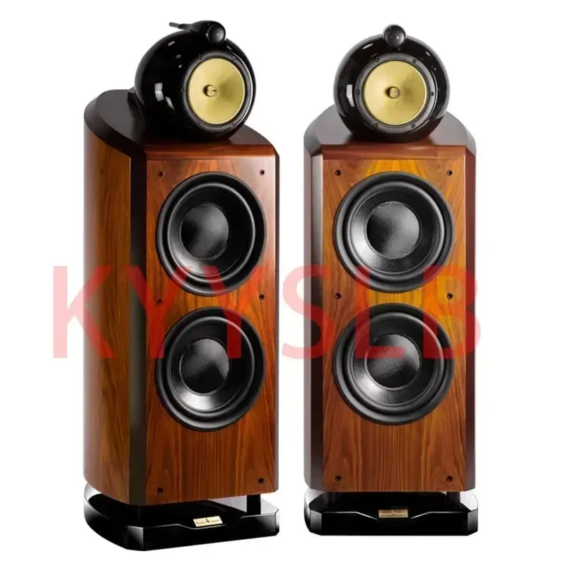 300W 10-inch High Power Three-way 4-unit High-end Passive Speaker Home Theater Floor Speaker Large Bass Speaker High Fidelity