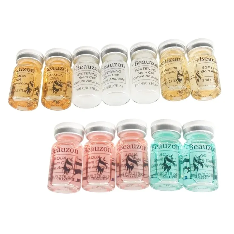 8ml BB Cream Asid Hyaluronik Serum Cahaya Muka Ampul Pati Peptida Alas Pelembap Penjagaan Peremajaan Kulit Beauzon — image 8