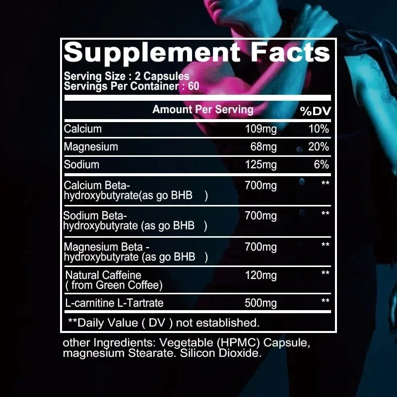 Keto BHB Exogenous Ketone - Supports Healthy Eating Weight Management Supplement Boosts Metabolism — image 2