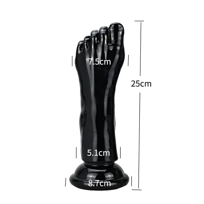 Big Feet Style Anal Plug Big Clear TPE ButtPlug Deep Masturbator Dildo Dilator Stimulator Anal Plug Adult Sex Toys For Women 18+ — image 14