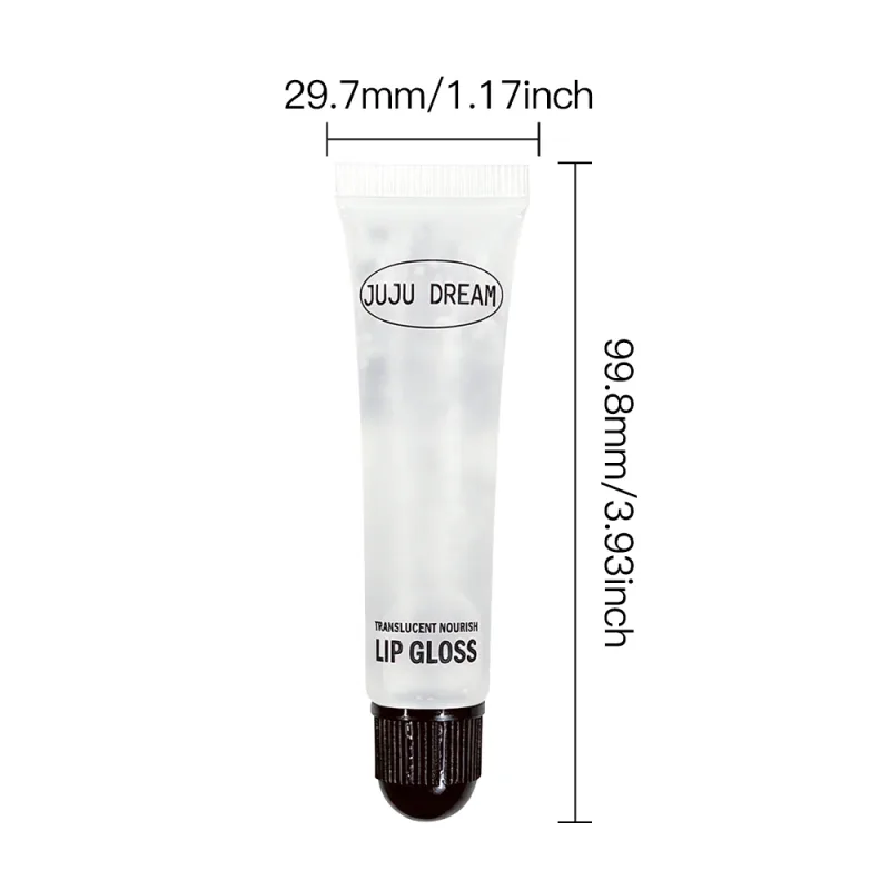 Clear Nourishing Lip Gloss Hydrating Lip Balm for Dry Lips Long Lasting Glass Shine Finish Glossy Lip Makeup Wear Alone — image 6