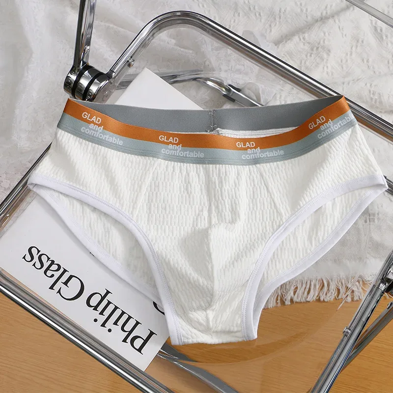 Novedad de verano, calzoncillos de algodón de Color sólido para hombre, ropa interior fina transpirable minimalista, bañadores de moda, calzoncillos de Bikini para hombre — image 19