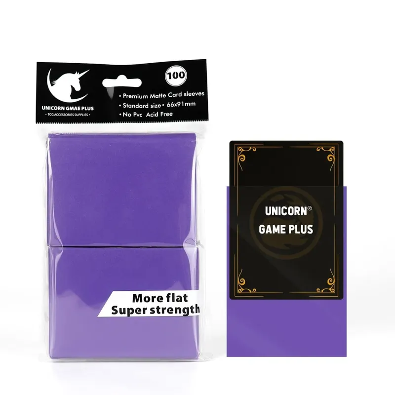 100pcs 2.5 "x 3.5" Premium Trading Card แขน 66x91 มม.ขนาดมาตรฐานกระดานการ์ดเกมสำหรับ MTG Magic Gathering Lorcana การ์ดเกม