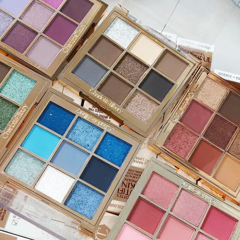 Luxury Fashion Charlotte Tilbury Brand Makeup 9 Colors Eye Shadow Disc 9g Nature Easy To Color Foundation Eyeshadow Cosmetics — image 6