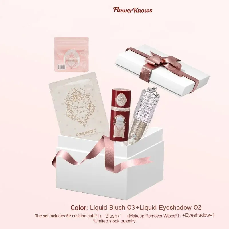Flower Knows Makeup Kit Lipstick Set Make Up Blush Vitamin Lipgloss Remover Wipes Lip Gloss Wholesale Maquillaje Profesional — image 2