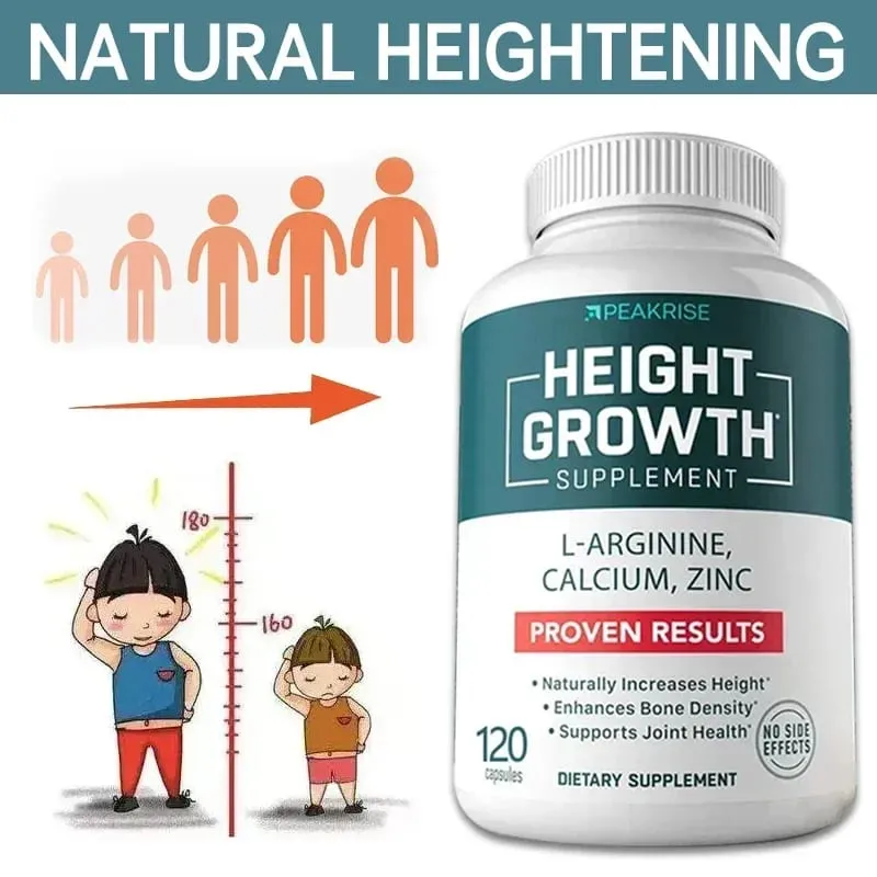 Calcium Vitamin D3 Zinc Increase Complement Promote Bone Growth and Health Increase Height for Adults and Kids — image 2