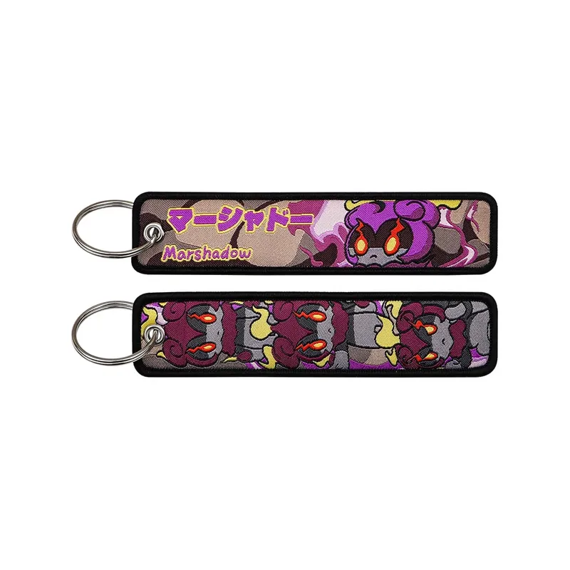 Japanese Anime Elf Monsters Keychain for Cars Backpack Key Holders Embroidery Keyrings Key Tag Jet Tag Accessories Gifts 1pcs — image 38