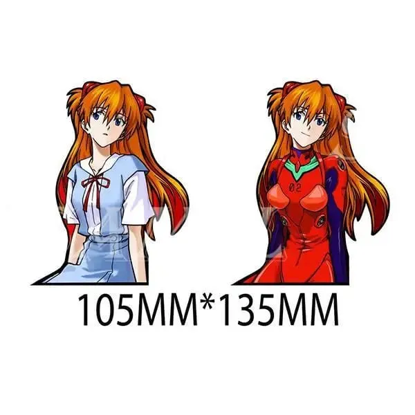 Neon Genesis Evangelion Ayanami Rei Asuka Personalized Creative Cartoon Car Desktop Decoration Waterproof Discoloration Sticker — image 8
