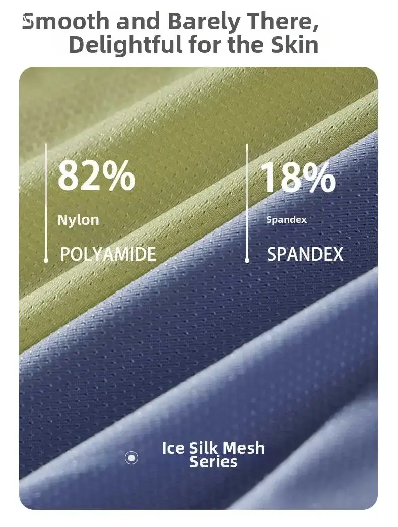 Ropa interior de seda de hielo de verano para hombre, Bóxer de secado rápido, pantalones cortos ligeros, transpirables, abertura lateral Separable, bragas no desmontables — image 4