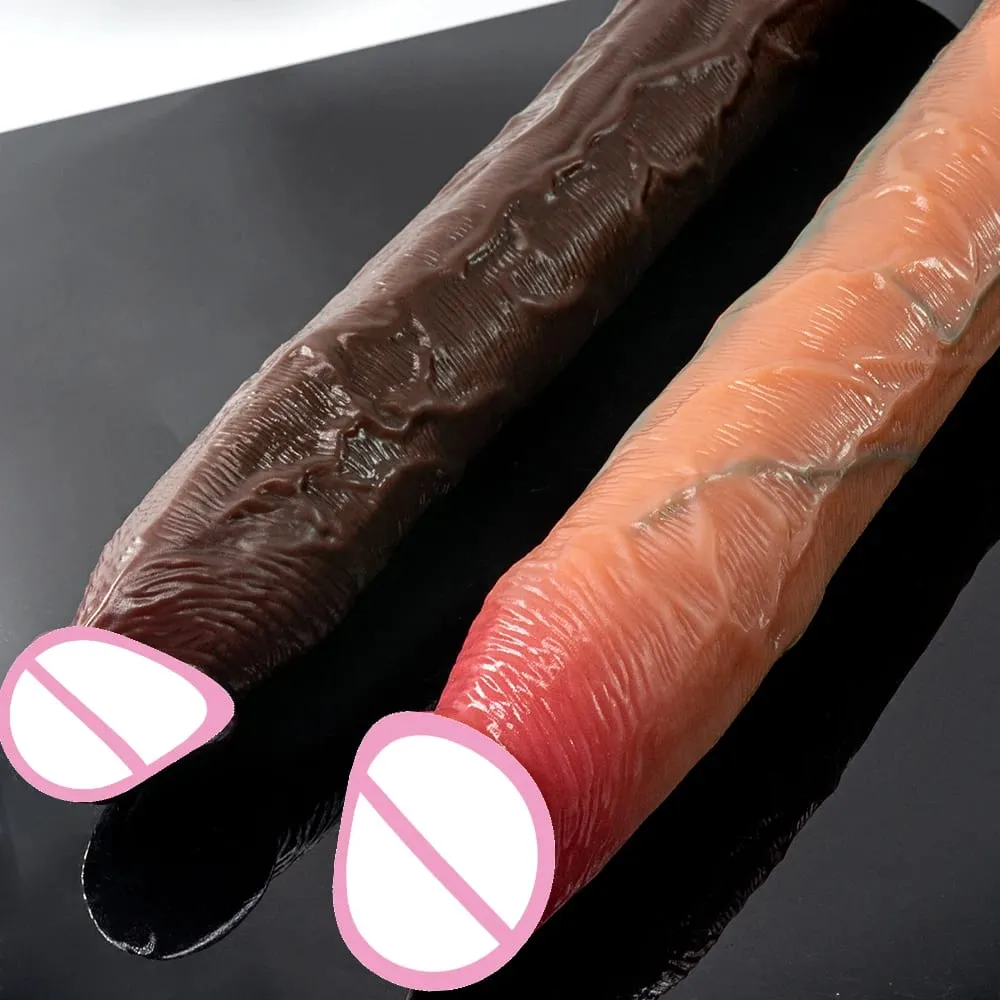Super Long Penis Soft Silicone Dildo Butt Plug Prostate Massager Huge Vagina Anal Dildo Suction Cup Adult Sex Toys For Women men — image 4