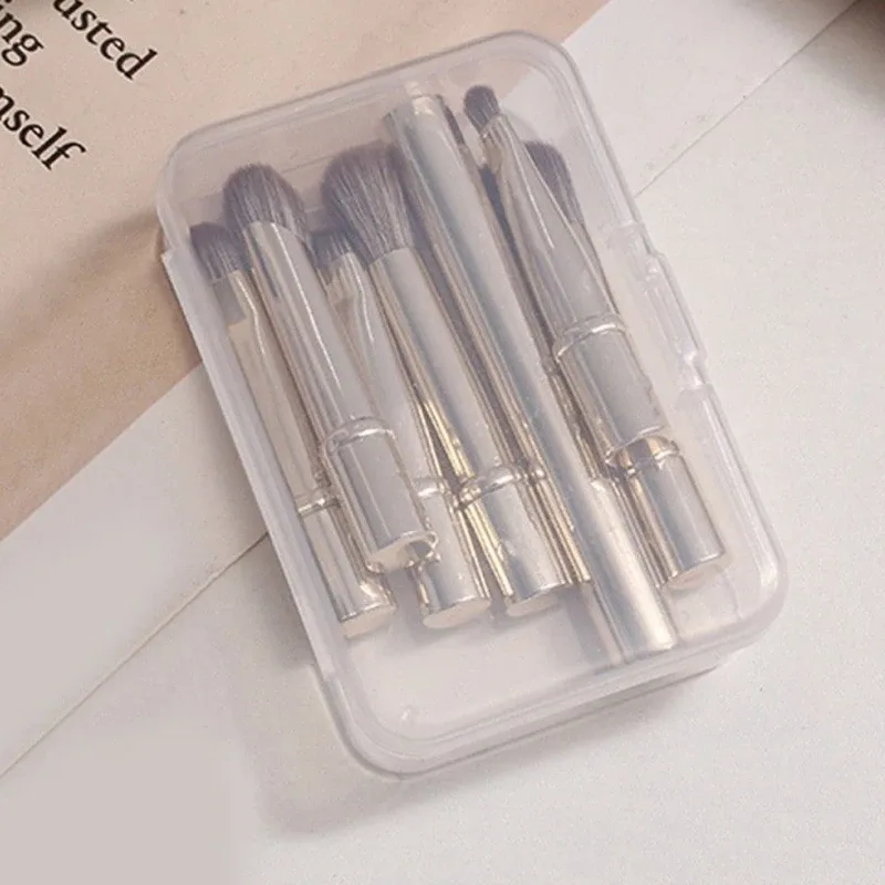 6st Mini Travel Makeup Borstar Set Med Box Portable Cosmetic Powder Foundation Blush Concealer Borstar Makeup Tools — image 8