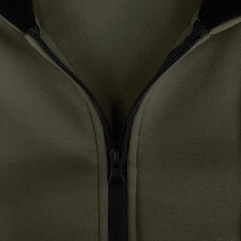 Baru 2026 Musim Gugur Kasual Lelaki Lengan Panjang Zip Bertudung Kot Sweatshirt Fesyen Lelaki Luaran Pakaian Sukan Jaket Hoodies — image 27