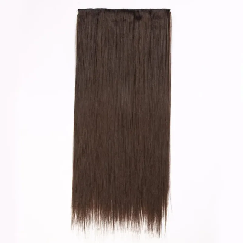 Synthetic Clip in Hair Extensions 6 Pcs/Set 16 Clips Long Straight Hairpieces Clip On Hair Extension for Women Blonde — image 42