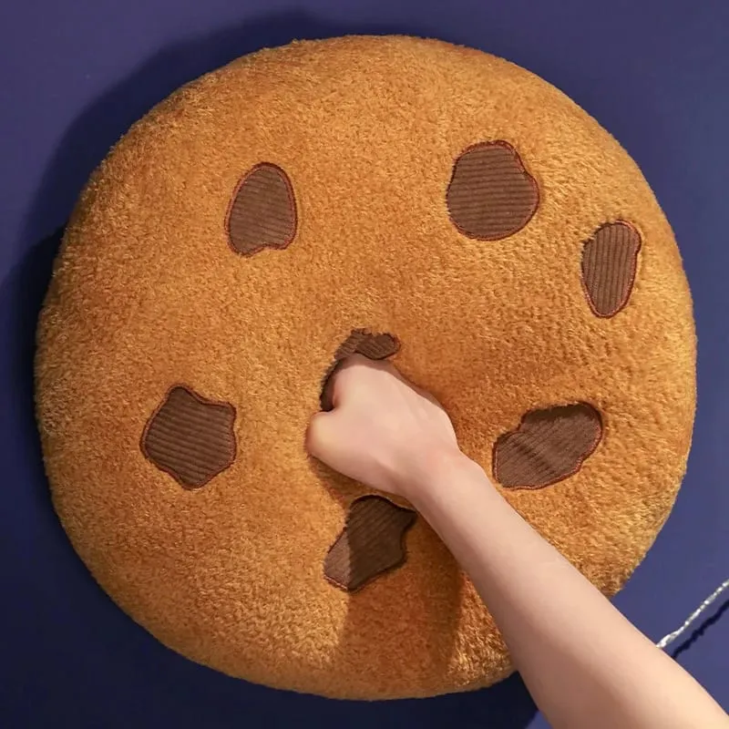 Creative Cookies Plush Seat Cushion Soft Food Pillows Stuffed Doll Toys for Kids Children Girl Birthday Room Decor New Year Gift — image 4
