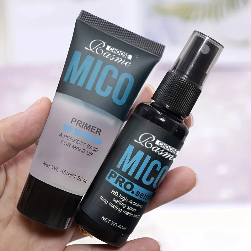 Makeup Set Of Makeup Primer + Setting Spray Invisible Pore Color Rendering Hold Makeup For Base Makeup And Makeup Finishing — image 2