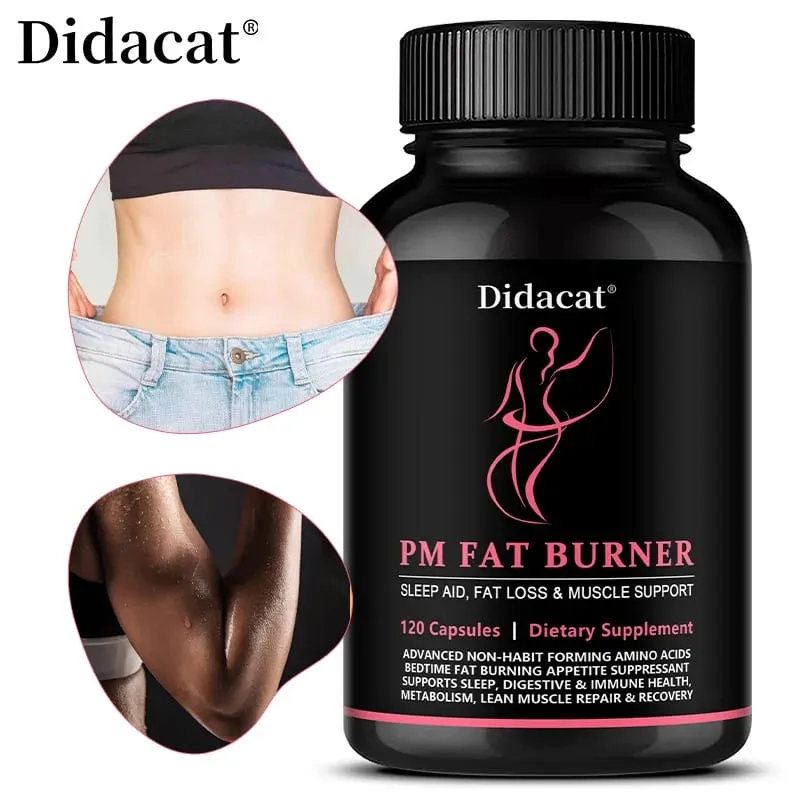 Fat Burner Supports Muscle Digestive Health Healthy Weight Loss Suppress Appetite Diet Nutritional Supplement for Sleep Aid — image 1