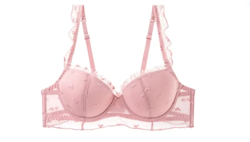 Thin Soft Underwire Anti-sagging Large Breasts Show Small Text Bra Set Fat Mm Large Size D Cup Lace Sexy Underwear Women