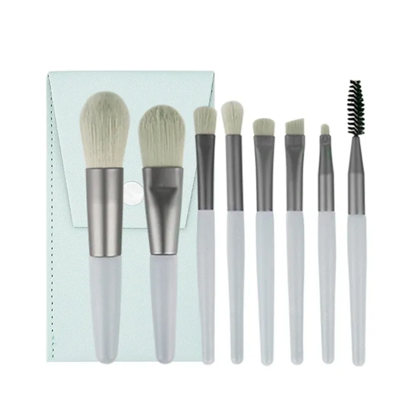 8Pcs Portable Makeup Brushes Set Women Cosmetic Eye Shadow Blush Powder Shadow Foundation Blush Blending Concealer Make Up Tools — image 12