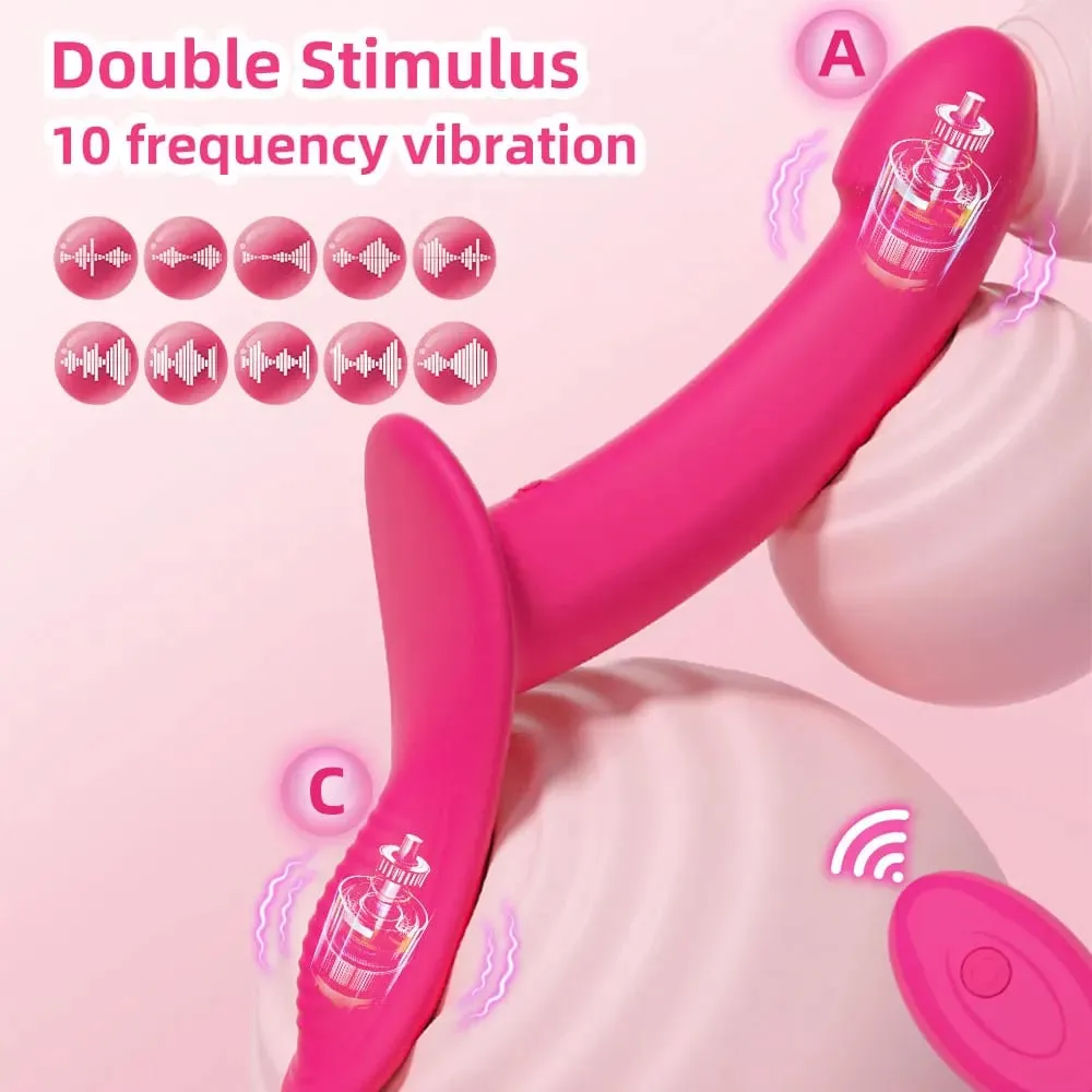 Strap-On Vibrating Dildo Adjustable Harness Vibrator with 10 Vibration Modes Wearable Harness Sex Toy for Female Couple Lesbians — image 2