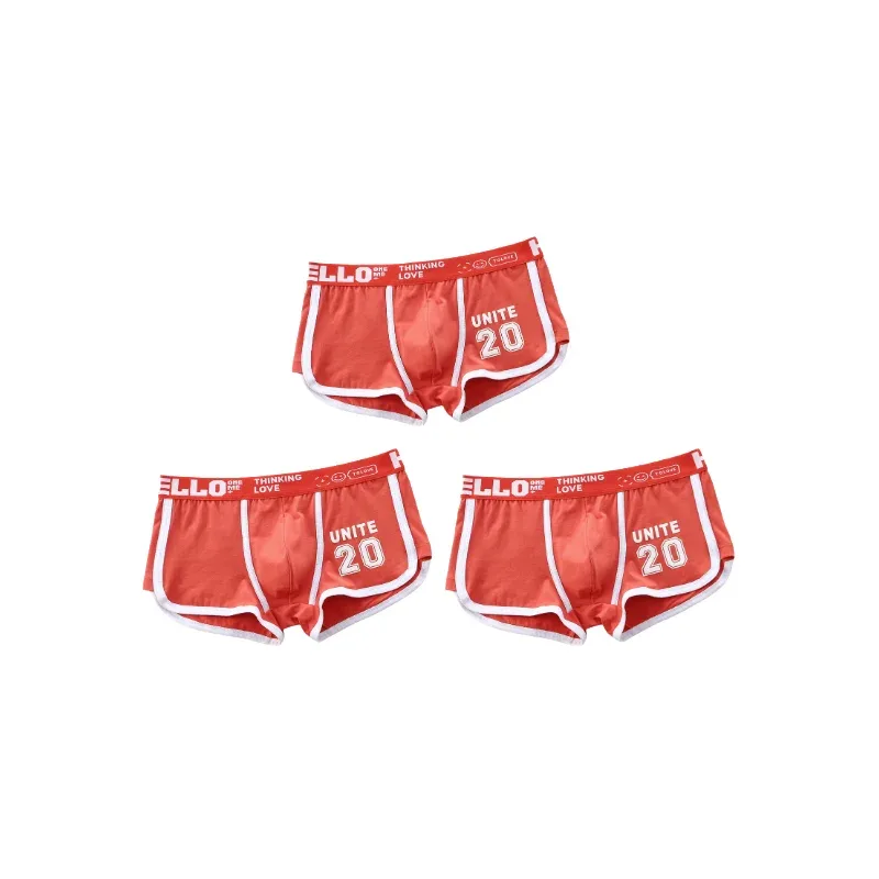 1/3pcs Men Underwear Sports Boxer Shorts Cotton Solid Color Sexy Panties Fashion Breathable Comfortable Underpants Man U Convex — image 36