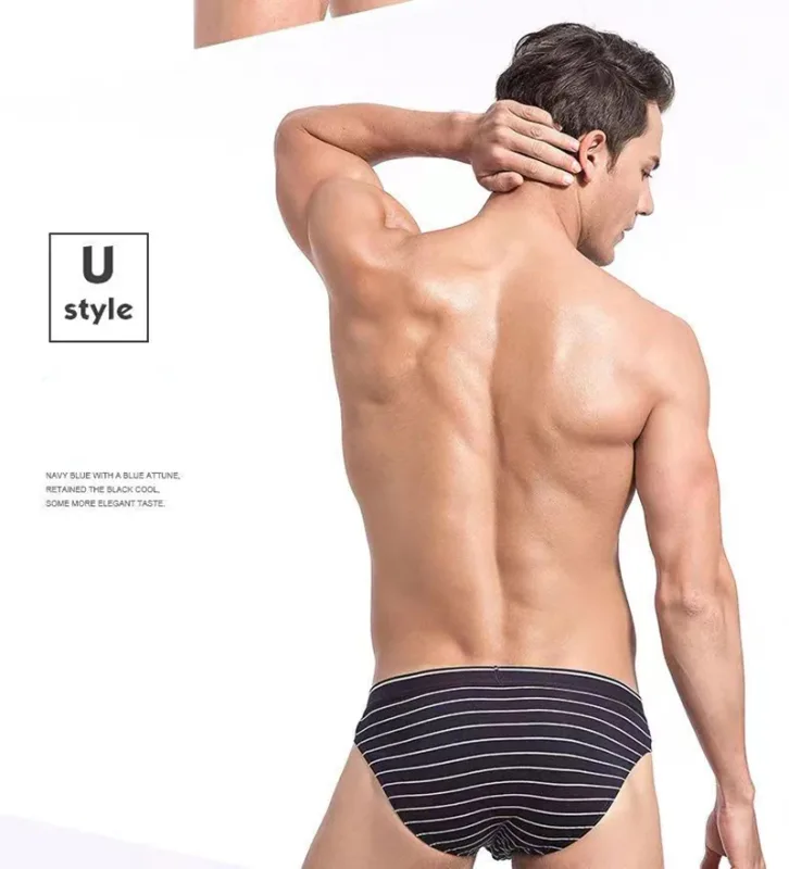 4Pcs/lot Cotton Briefs Men's Sexy Underwear Comfortable Underpants Breathable Panties Solid Shorts Male Lingerie Free Shipping — image 15