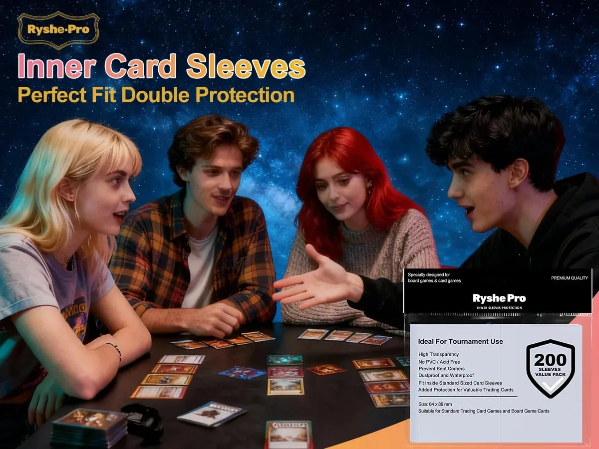 100 Stück heiße transparente MTG-Kartenhüllen, Standardgröße, durchsichtiger TCG-Kartenschutz, innere Kartenhülle für Sport-Brettspiele, 64 x 89 mm
