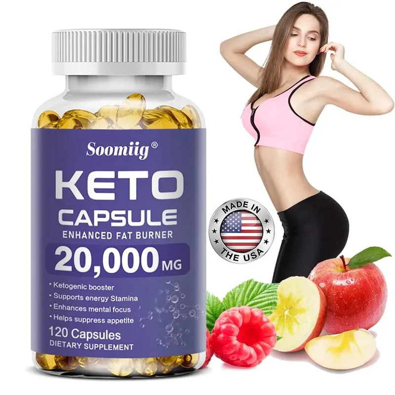 Keto BHB & Apple Cider Vinegar Supplement Capsules Weight Management Cleansing Detox Fat Burning Appetite Suppressant NON-GMO — image 1