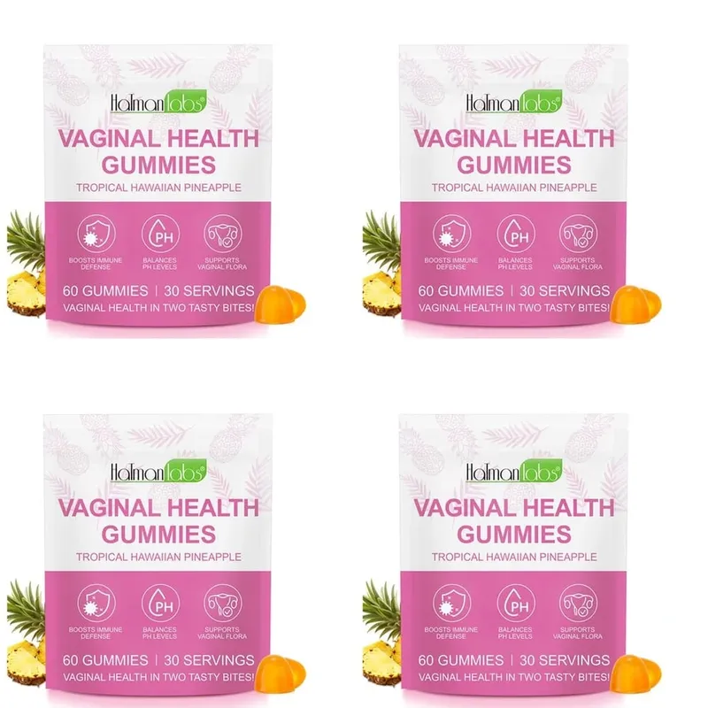 HolmanLabs Vaginal Health Gummies avec vitamine C et probiotiques soutiennent la flore vaginale aide à équilibrer les niveaux de pH 60 Gummies — image 8