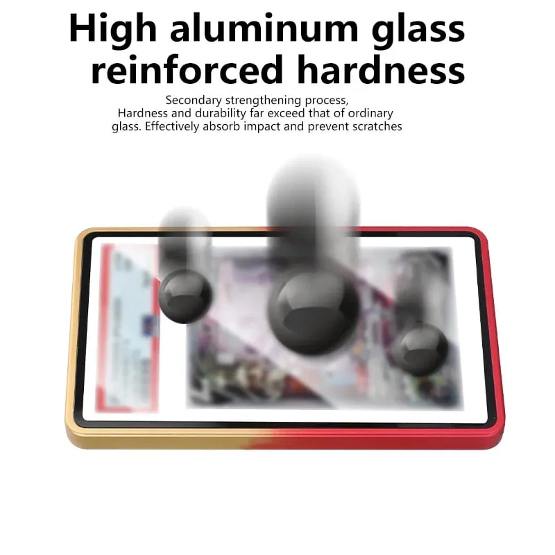 Gradient Color Aluminum Alloy Graded Cards Protector Case for PSA/BGS UV & Scratch Resistant Trading Card Bumper Display Holder