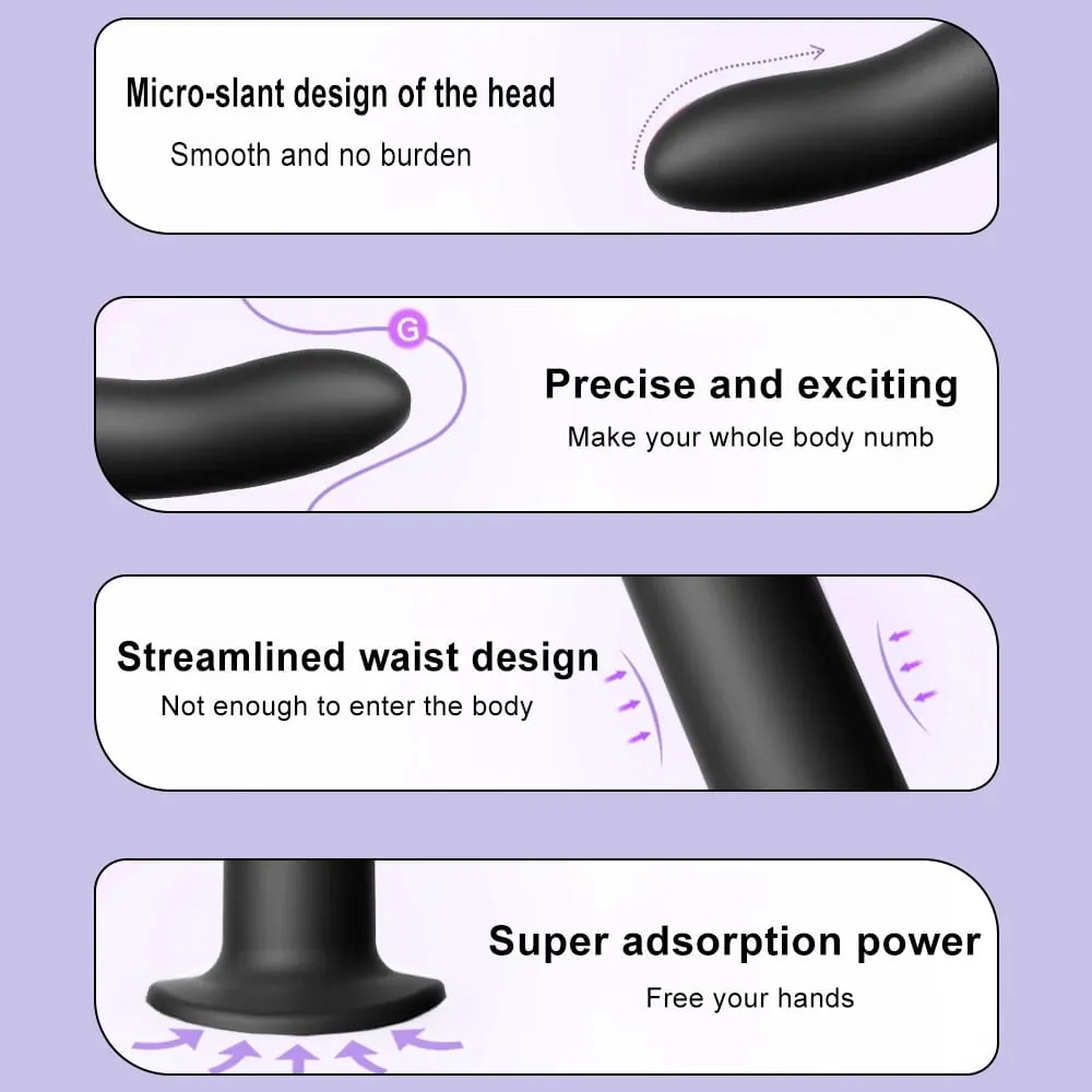 Flexible Liquid Silicone Dildo For Begginner Anal plug Prosate Massager G Spot Personal Massage Tool Suction Cup Female Sex Toy — image 6