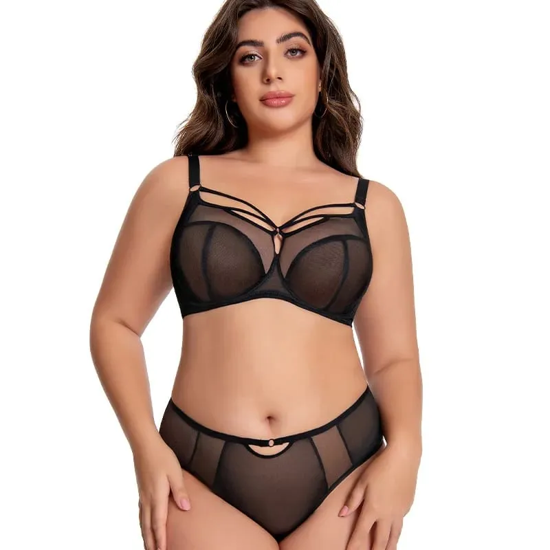 C D E F G H I J K Coppa 34 36 38 40 42 Set reggiseno intimo Push Up Reggiseno Lingerie Set 2 pezzi Plus Size Donna Lingerie da donna — image 5