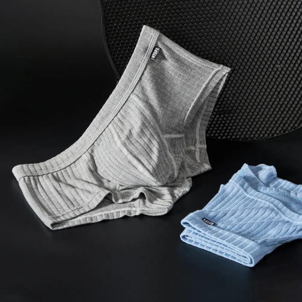 Mens Trunks Underpants Pouch Enhancing Low Waist Sweat Breathable Shorts Underwear Panties For Man 1pc — image 1
