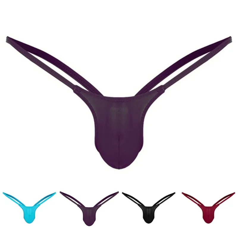 Ultra-thin Gay Men Thong G-string Seamless Men Jockstrap Micro T-back Underwear Male String Bikini Swimwear Pouch Underpant A50 — image 12