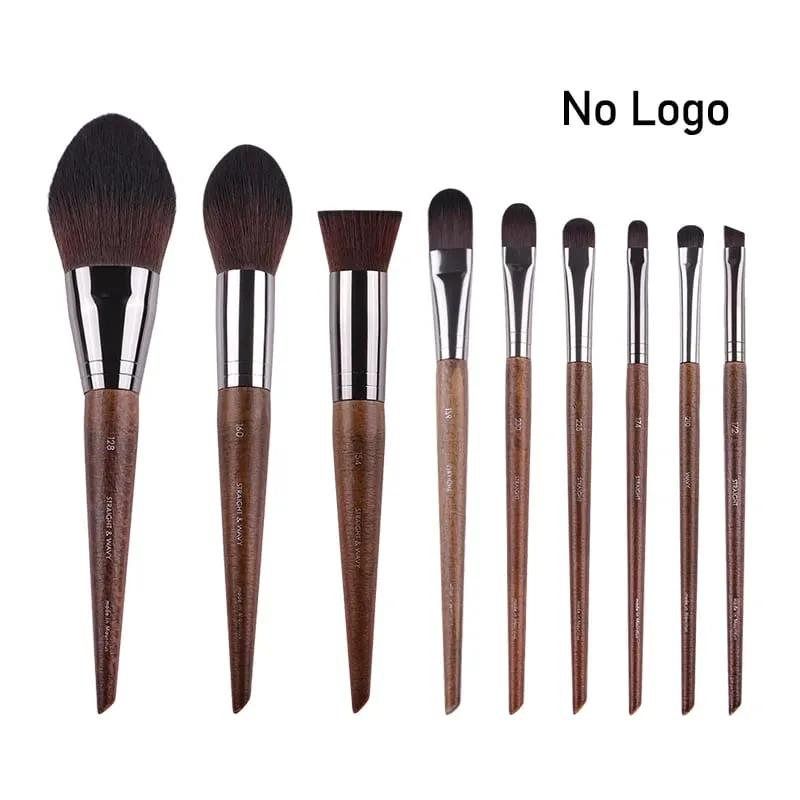 Natural wood Eye Makeup brushes whole set Pro Crease Eyeshadow Make up kit smudge highlighter eyebrow Lip lash brush practical