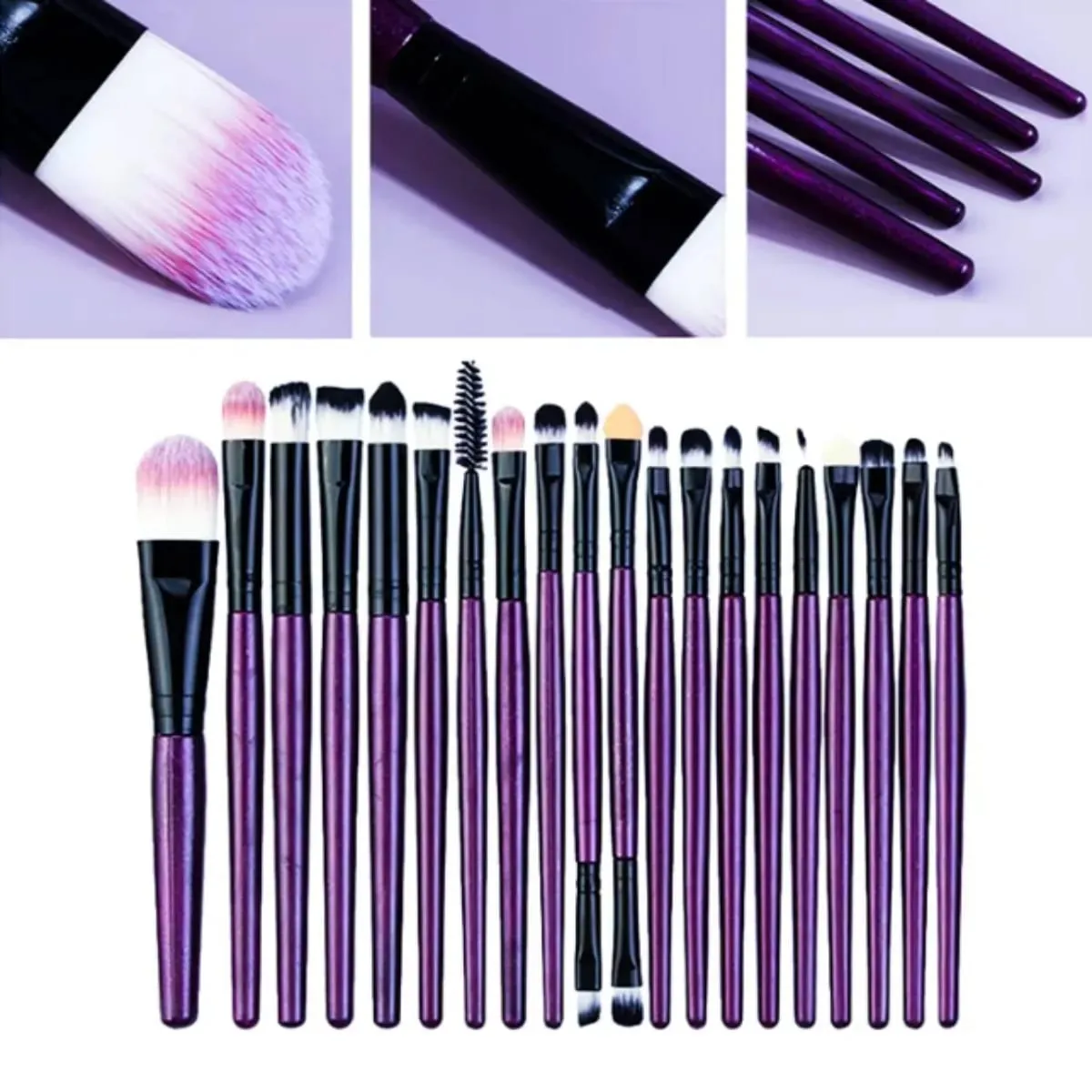 20Pcs Makeup Brush Set Eyeliner Brush Blending Brush Makeup Brushes for Cheeks Eye Cosmetic Foundation Brush Make Up Brushes Set — image 2