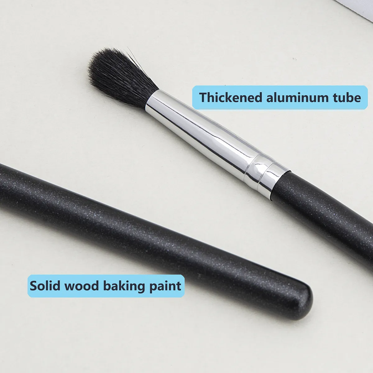 224 Crease Brush Eye Shadow Crease Blending Makeup Brushes High Quality Flame Shape Goat Hair Eye Shadow Crease Makeup Tool — image 4