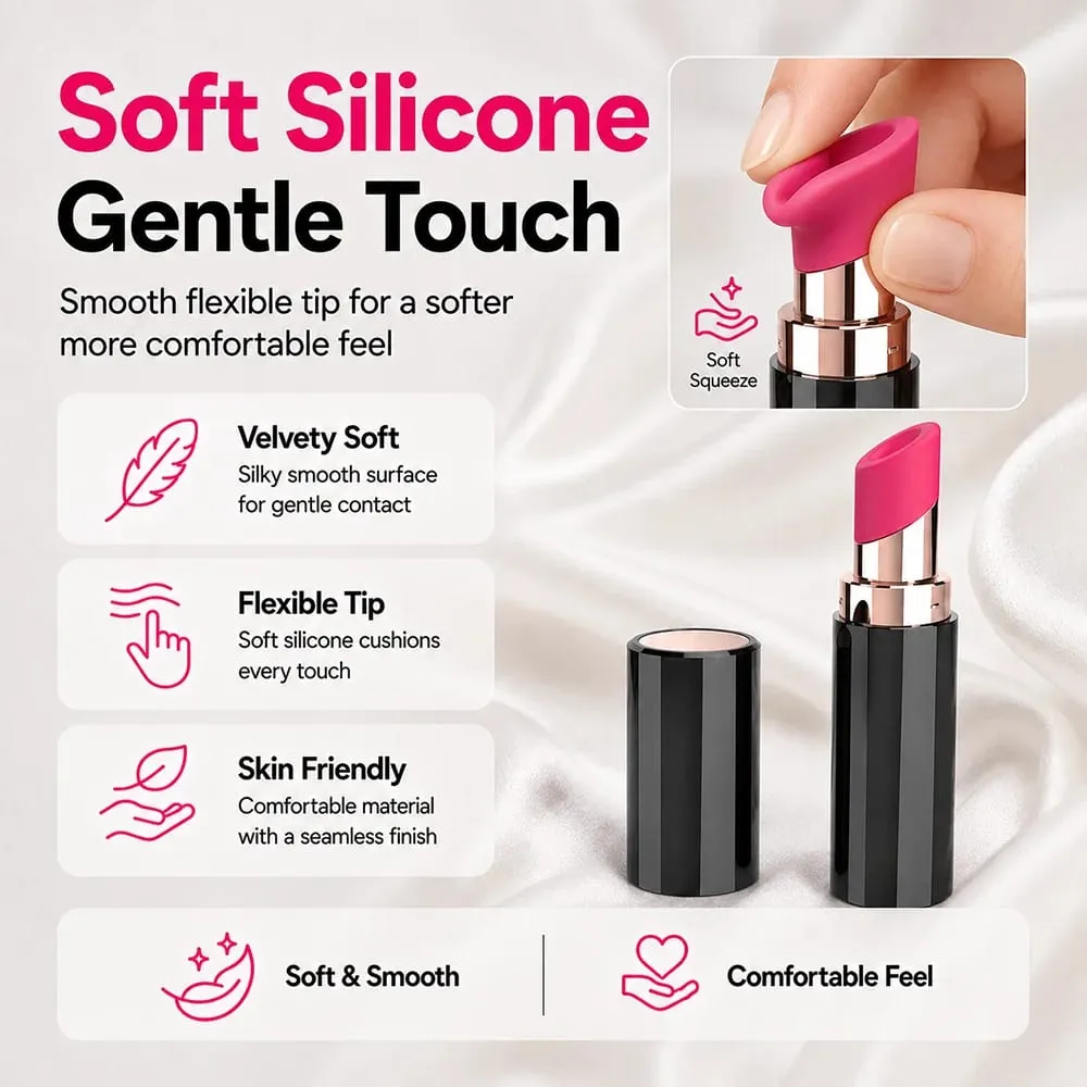 6 โหมด Clitoral ดูดลิปสติก Vibrator สำหรับผู้หญิง Quiet แบบพกพาหัวนมนวด Masturbator ของเล่นสำหรับผู้ใหญ่ Stimulator — image 3