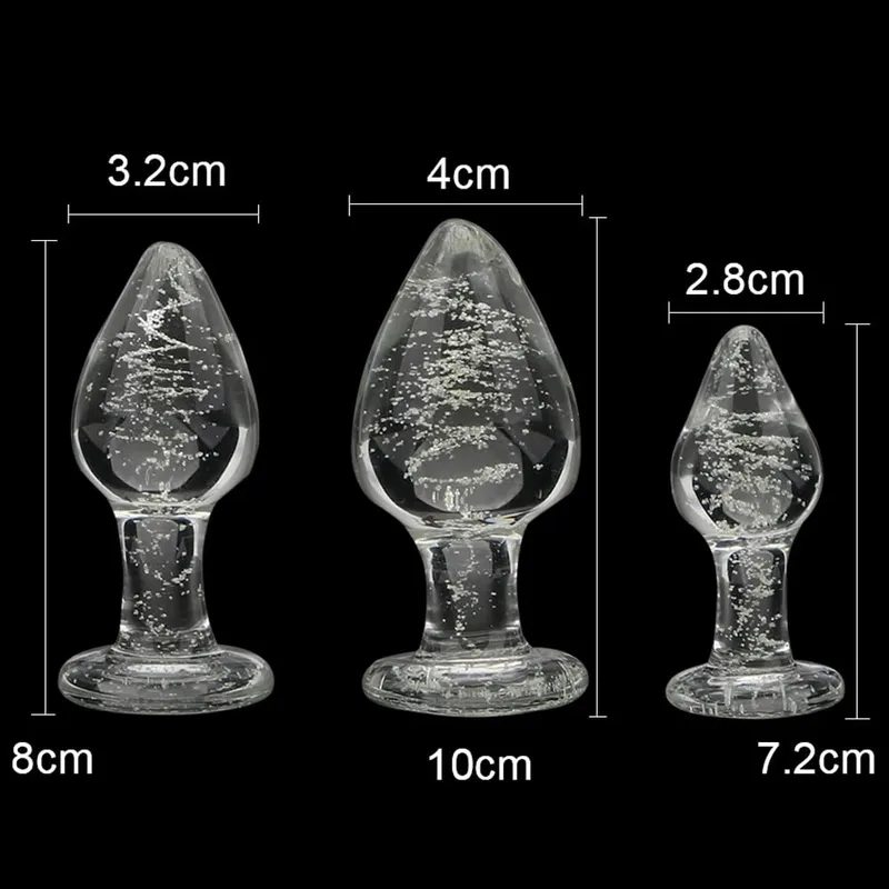 28-40mm Luminous Butt Plug Glass Anal Beads For Women Dildos Female Masturbator Sex Toys Adult Men Couple Games Erotic Products — image 6