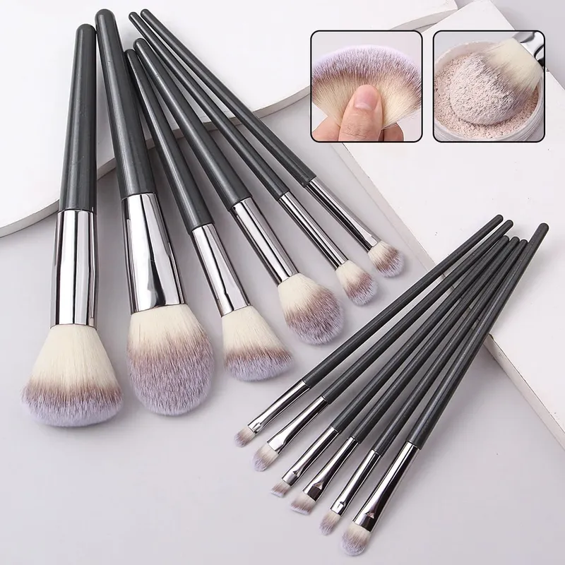 12Pcs Pink Makeup Brush Set Make Up Concealer Blush Powder Brushes Eye Shadow Highlighter Foundation Brush Cosmetic Beauty Tools — image 8