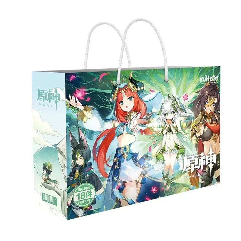Anime Lucky Gift Bag Bungou Stray Dogs Haikyuu Collection Toy Include Postcard Poster Bookmark Lomo Cards Genshin Impact Figure — image 2
