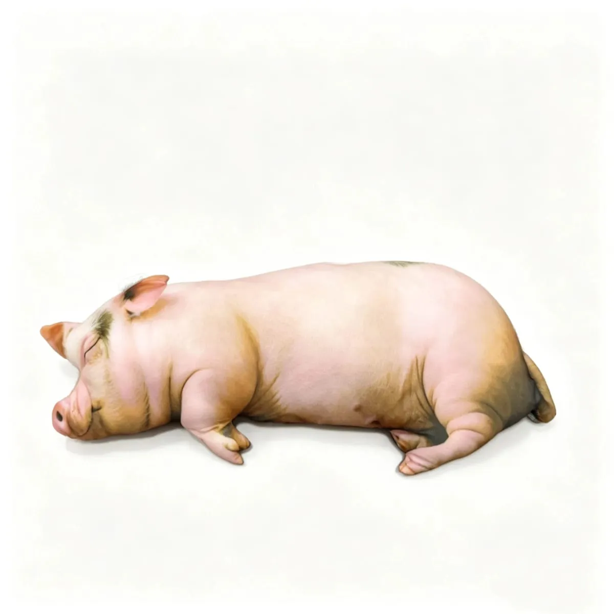 Heißer Verkauf Realistische Schlafende Schwein Plüsch Spielzeug Gefüllte Puppe Weichen, Flauschigen Tier Kissen Dekor Geschenk Für Home Schlafzimmer
