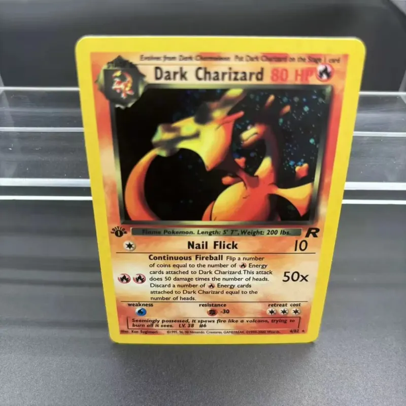 DIY Collection Cards 2000 ROCKET DARK 1ST EDITION Self Made Single Card Classic Game Anime Cards Gift Toy — image 3