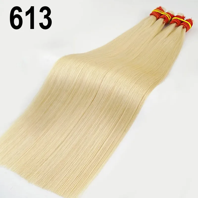 Extensiones de cabello humano 100% Real sin trama, cabello humano Remy a granel, cabello indio virgen negro Natural sin procesar, trenzado para mujeres — image 9