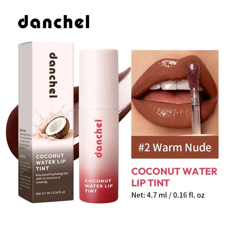 Coconut Water Lip Tint Long-lasting Hydration Flawless Full Color Glossy Finish Non-Sticky Waterproof Smudge-Resistant Lip Tint — image 8