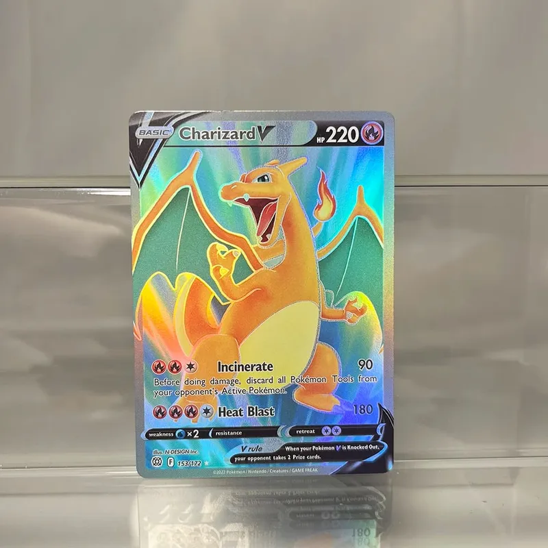 Charizard PTCG Single Collection Card 1st Edition 1996 Vmax Ex Rare Rainbow Card PKM Proxy Cards Toys Gifts — image 16